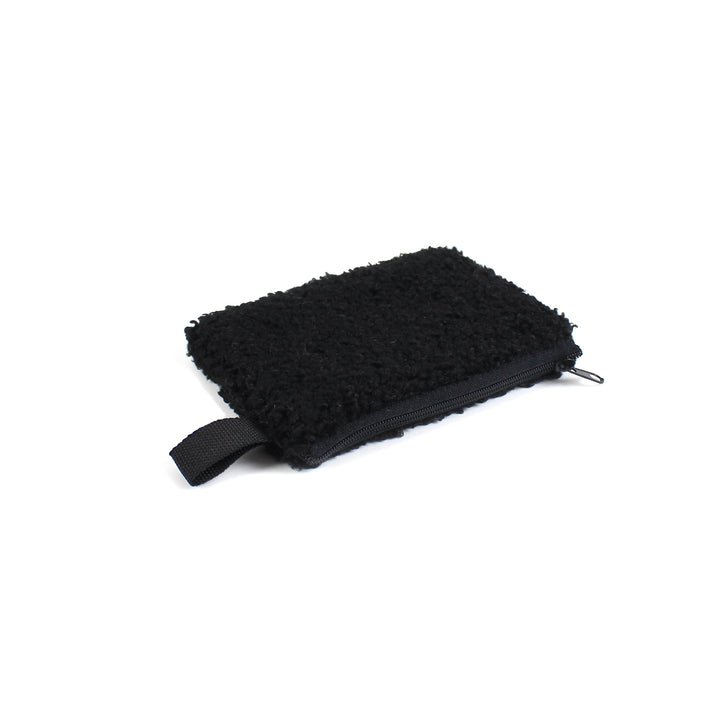 Black Plush Wallet wokigi