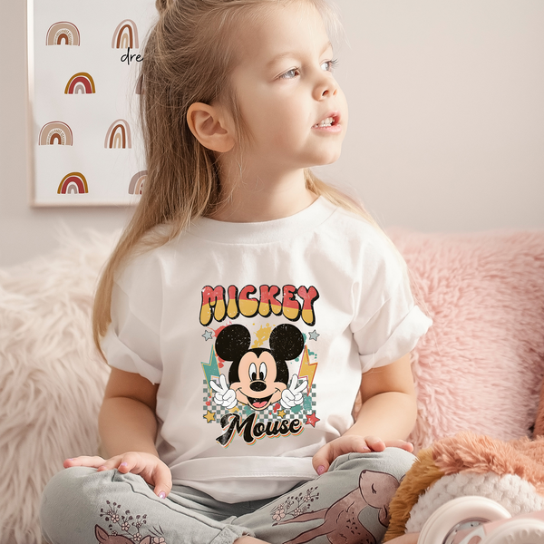 Colored Mickey Mouse Toddler T-shirt