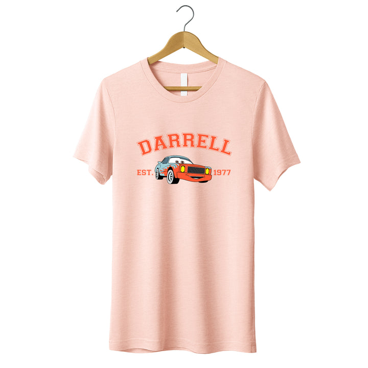 Personalized Disney Cars Darrell Youth T-Shirt wokigi