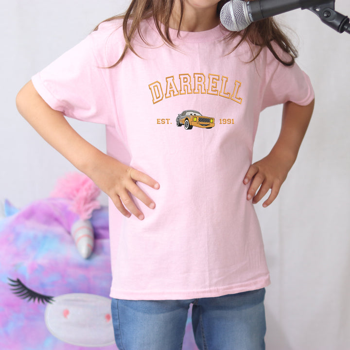 Personalized Disney Darrell Embroidered  Toddler T-shirt wokigi