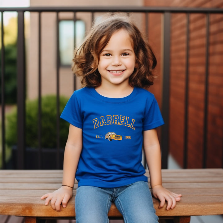 Personalized Disney Darrell Embroidered  Toddler T-shirt wokigi