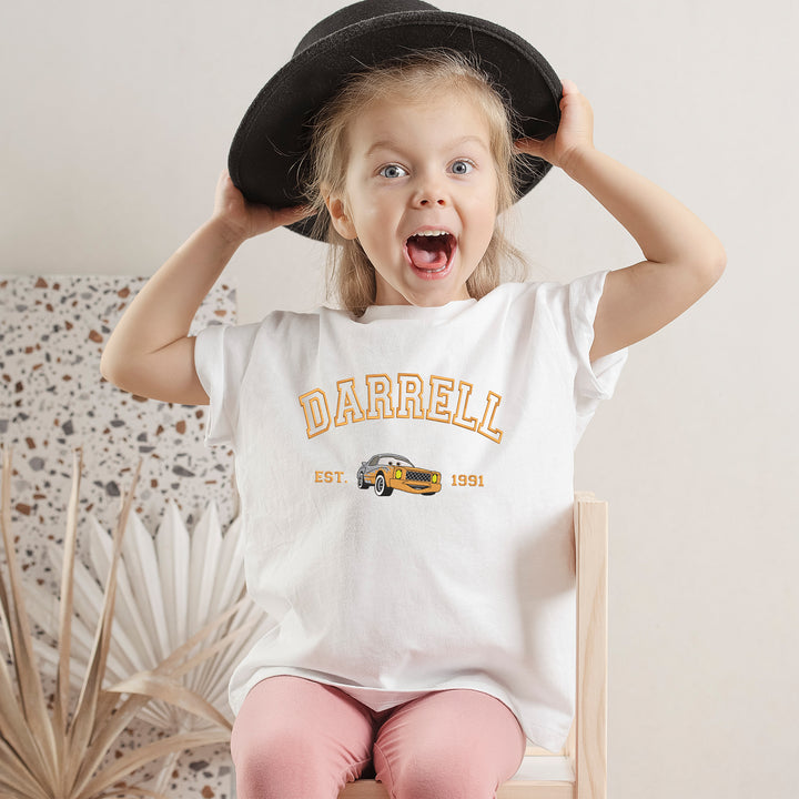 Personalized Disney Darrell Embroidered  Toddler T-shirt wokigi