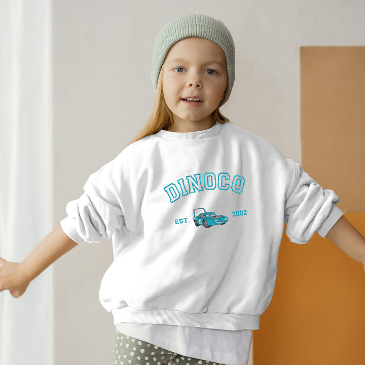 Personalized Disney Cars Dinoco Embroidered Youth Sweatshirt wokigi