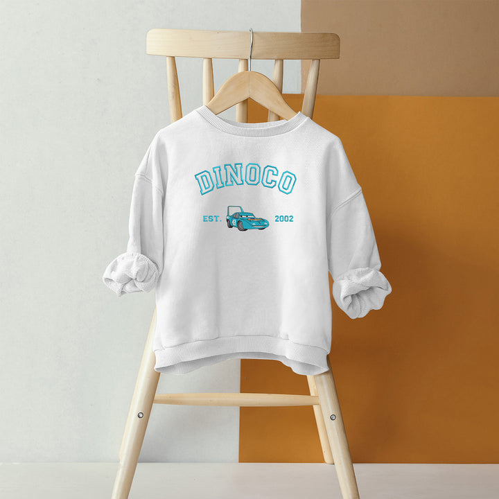 Personalized Disney Cars Dinoco Embroidered Youth Sweatshirt wokigi