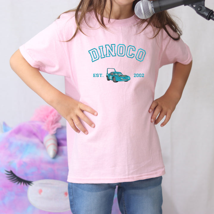 Personalized Disney Dinoco Embroidered Youth T-shirt wokigi