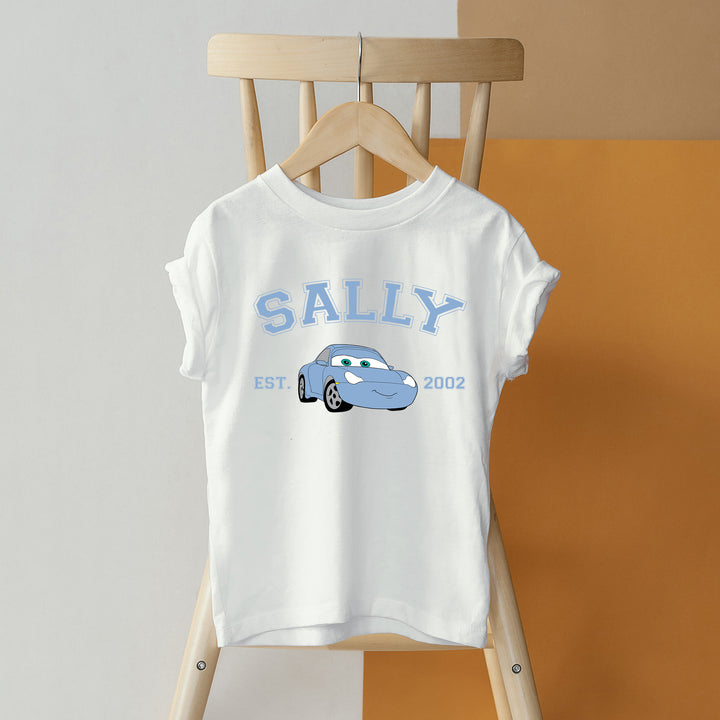 Personalized Disney Cars Sally Youth T-Shirt wokigi