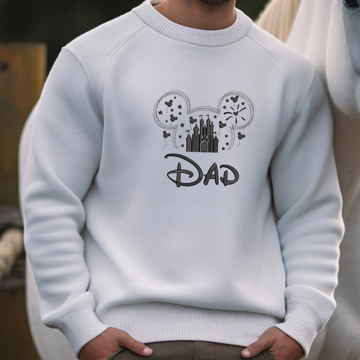 Embroidered Disney Castle Adult Sweatshirt wokigi