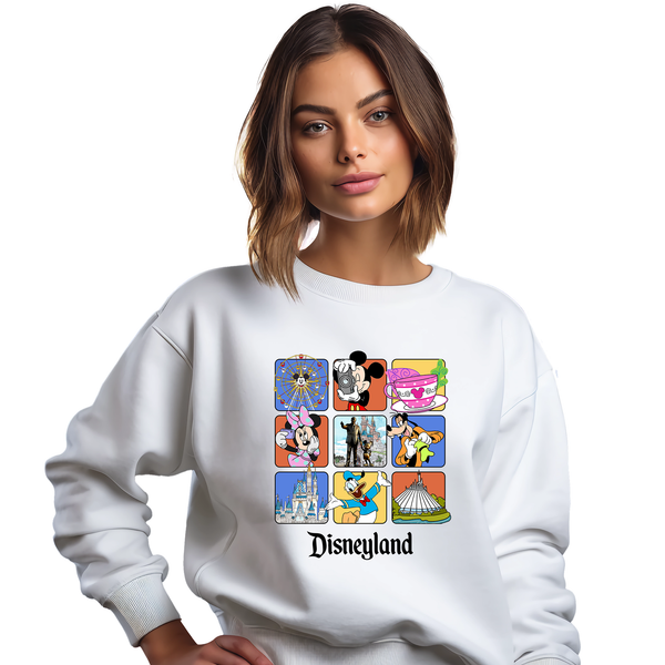 Disneyland Retro Mickey And Friends Trip Adult Sweatshirt