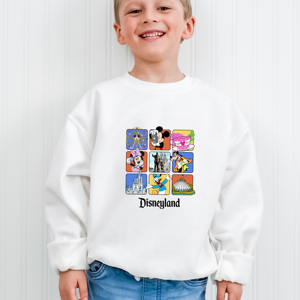 Disneyland snacking around the world crew Youth Sweatshirt