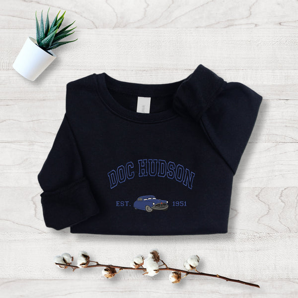 Personalized Disney Cars Doc Hudson Embroidered Toddler Sweatshirt wokigi