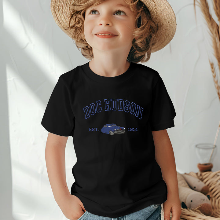 Personalized Disney Doc Hudson Embroidered Youth T-shirt wokigi