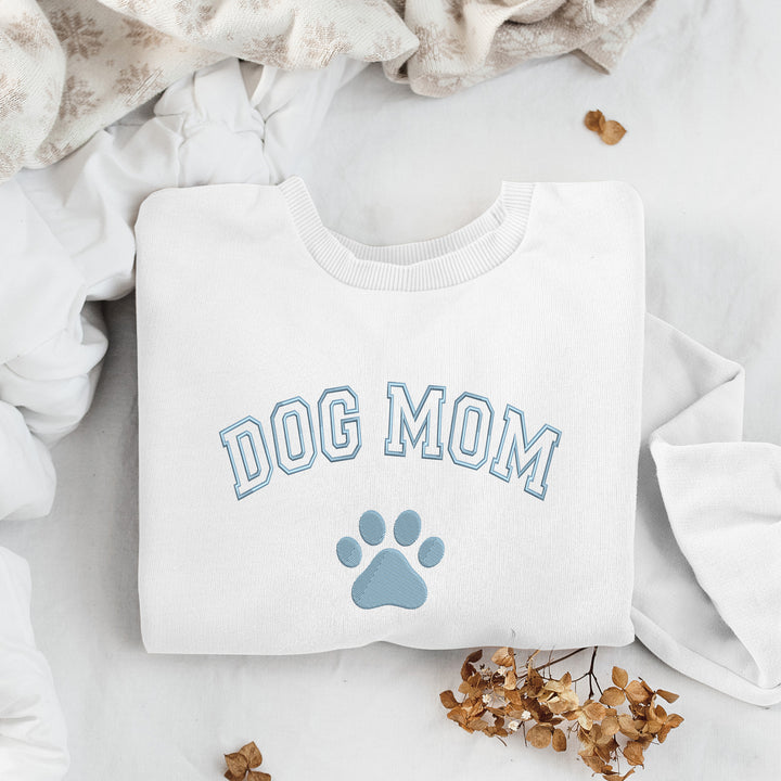 Embroidered Dog Mom Sweatshirt - wokigi