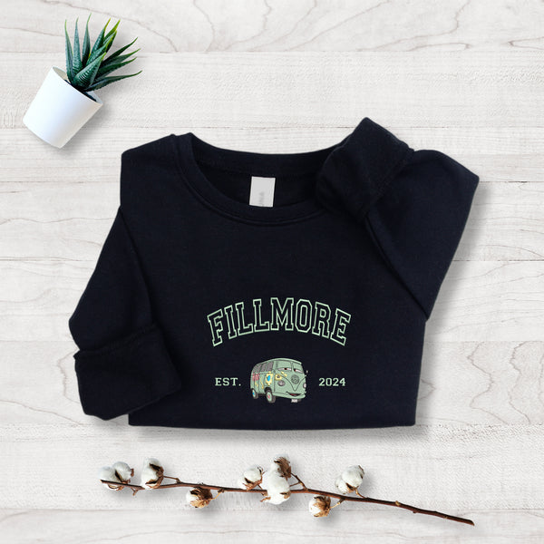 Personalized Disney Cars Fillmore Embroidered Youth Sweatshirt wokigi