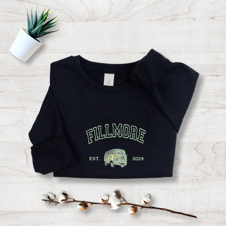 Personalized Disney Cars Fillmore Embroidered Youth Sweatshirt wokigi