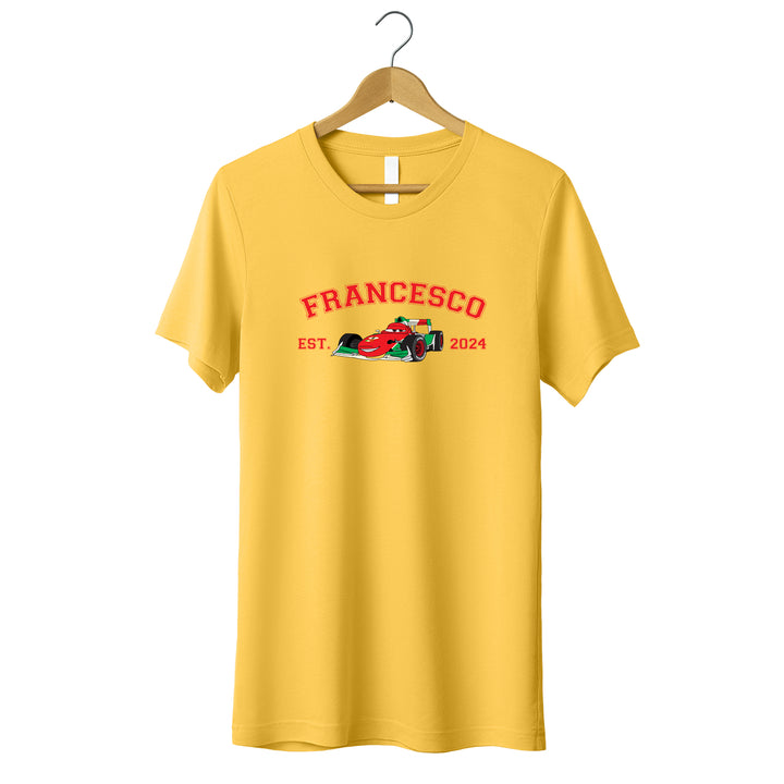 Personalized Disney Cars Francesco Toddler T-shirt wokigi