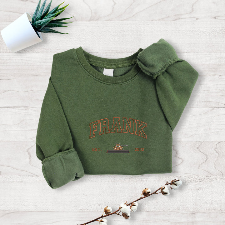 Personalized Disney Cars Frank Embroidered Toddler Sweatshirt wokigi