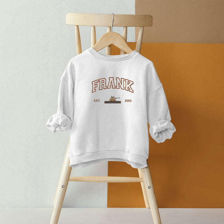 Personalized Disney Cars Frank Embroidered Youth Sweatshirt wokigi