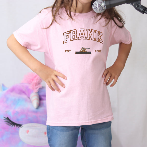 Personalized Disney Frank Embroidered Youth T-shirt wokigi