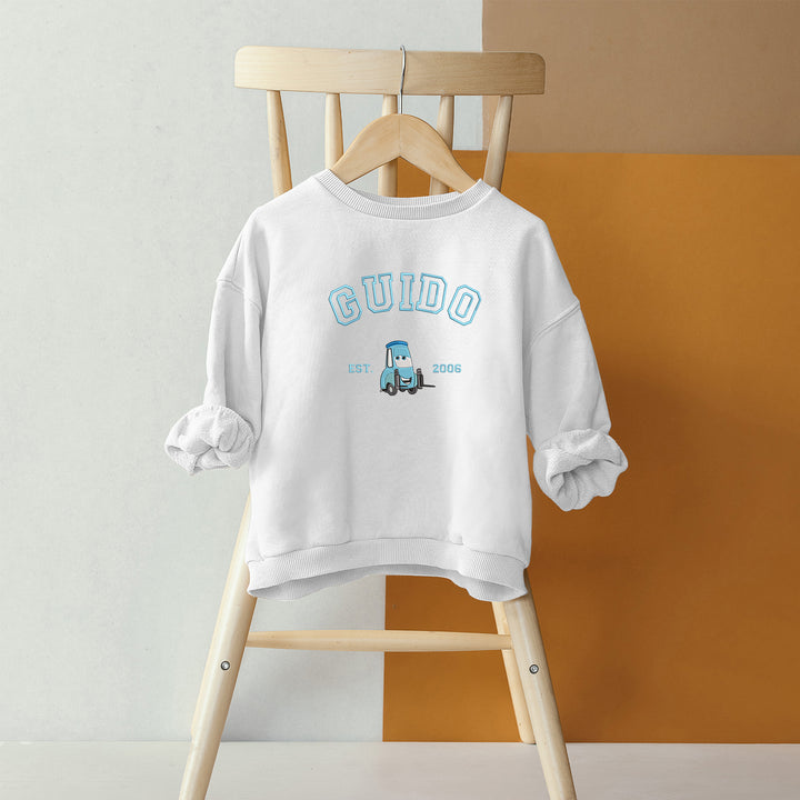 Personalized Disney Cars Guido Embroidered Youth Sweatshirt wokigi