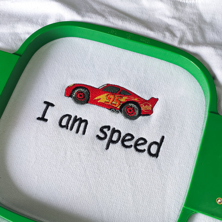 Embroidered McQeen I am Speed Adult Sweatshirt - wokigi