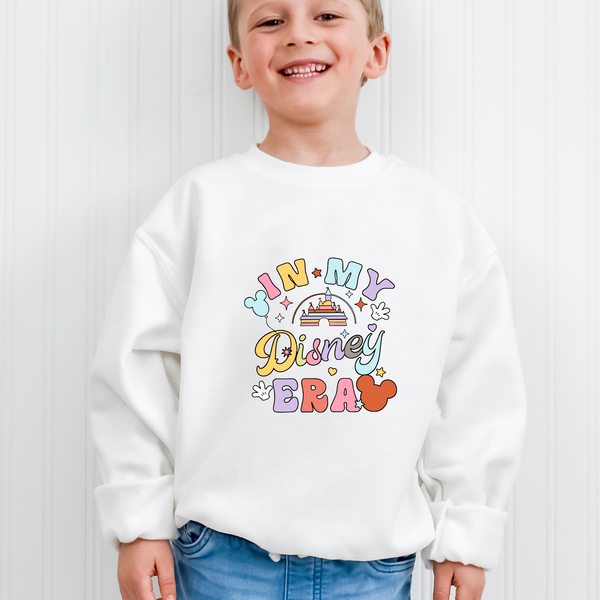 In my Disney Era Colurful Trip Youth Sweatshirt