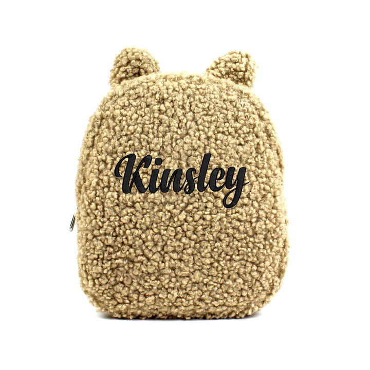 Personalized Coffee Milk Teddy Bear Small Backpack wokigi