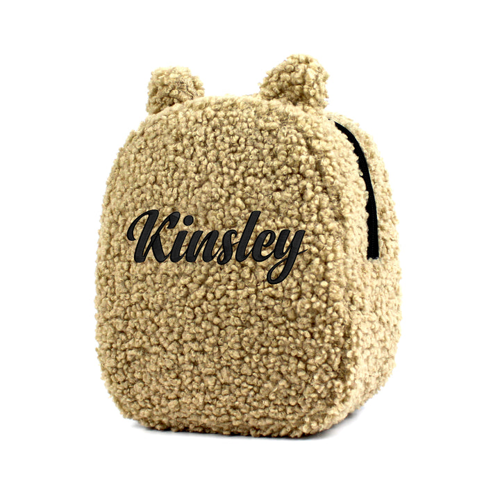 Personalized Coffee Milk Teddy Bear Small Backpack wokigi