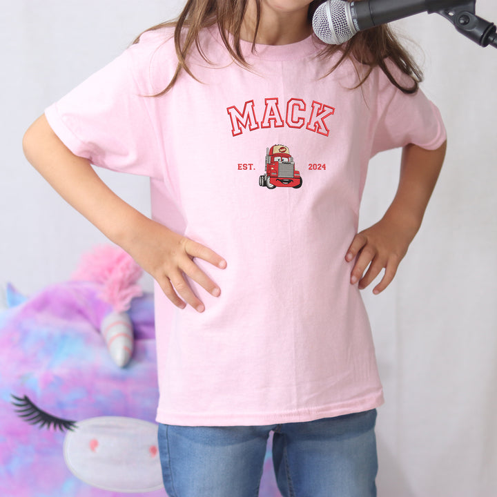 Personalized Disney Mack Embroidered Youth T-shirt wokigi