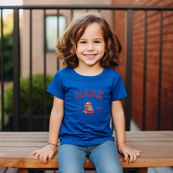 Personalized Disney Mack Embroidered Youth T-shirt wokigi