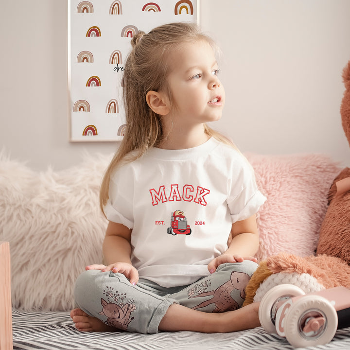 Personalized Disney Mack Embroidered Youth T-shirt wokigi