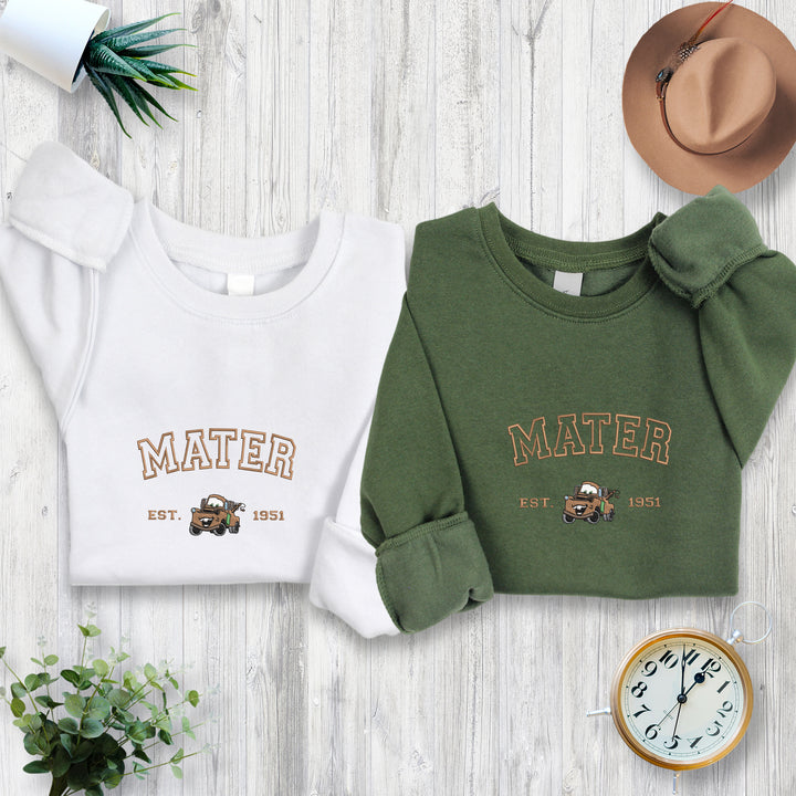 Personalized Disney Cars Mater Embroidered Toddler Sweatshirt wokigi