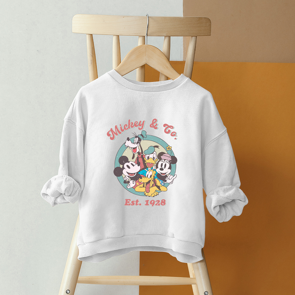 Mickey and Co 1928 Friends Retro Trip Toddler Sweatshirt