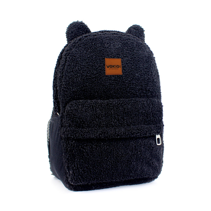 Personalized Black Teddy Bear Backpack & Lunch Bag Set wokigi