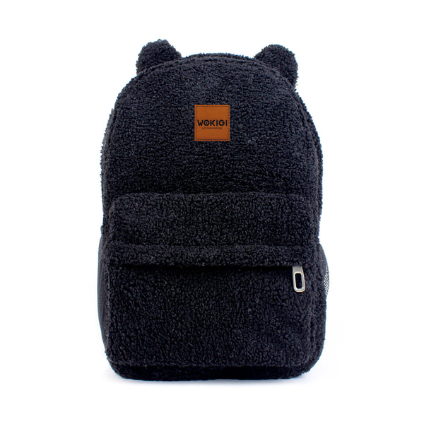 Personalized Large Black Teddy Bear Backpack for School Kids wokigi