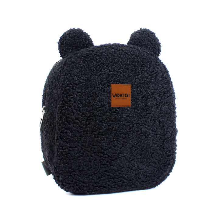 Personalized Black Teddy Bear Small Backpack wokigi