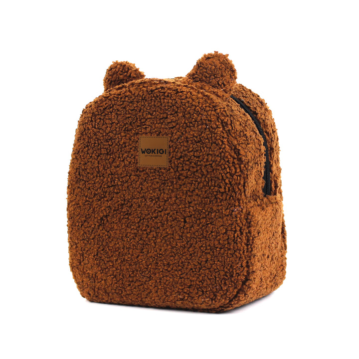 Personalized Coffee Milk Teddy Bear Small Backpack wokigi