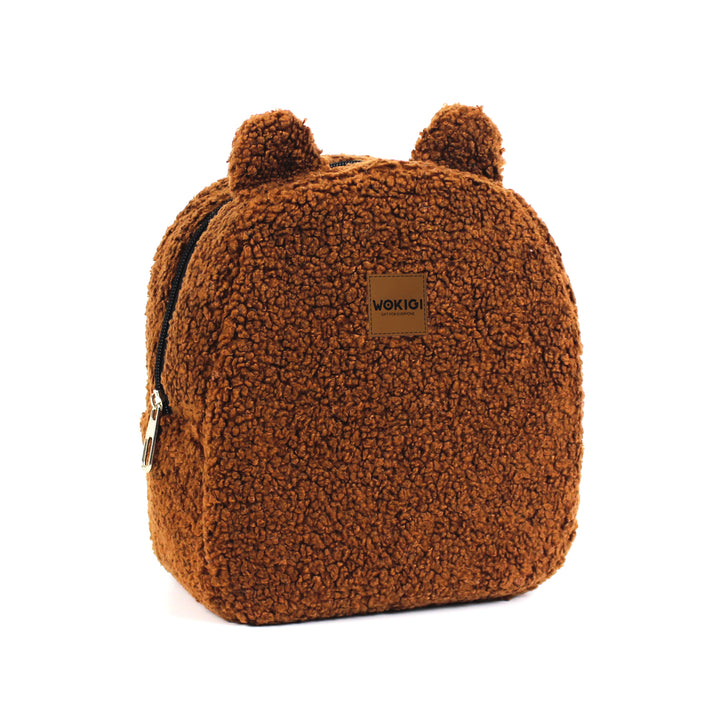 Personalized Brown Teddy Bear Small Backpack wokigi