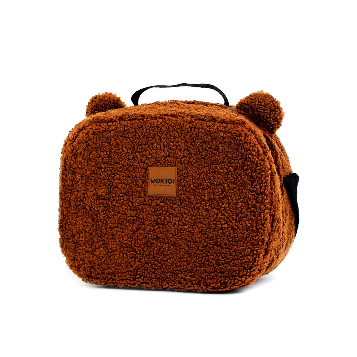 Personalized Cinnamon Teddy Plush Kids Lunch Bag wokigi