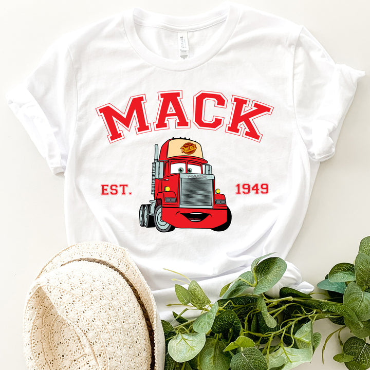 Personalized Disney Cars Mack Adult T-shirt wokigi