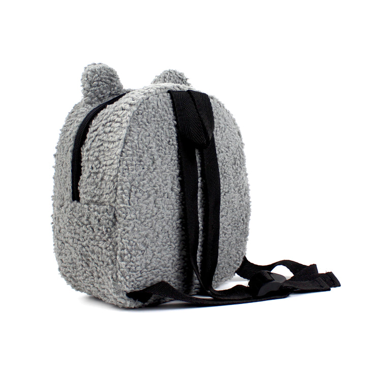 Personalized Grey Teddy Bear Small Backpack wokigi