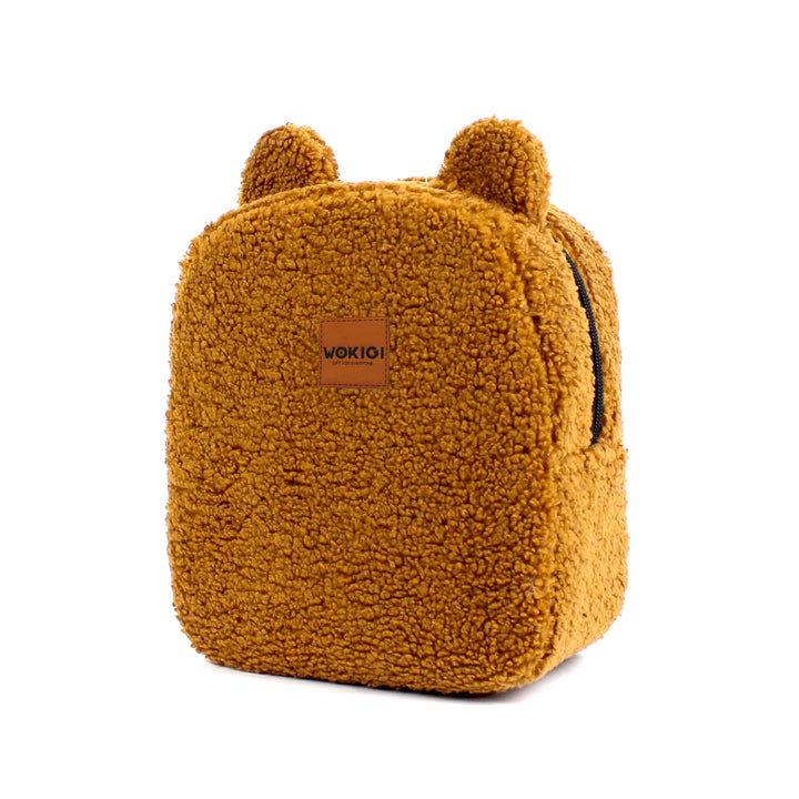 Personalized Coffee Milk Teddy Bear Small Backpack wokigi