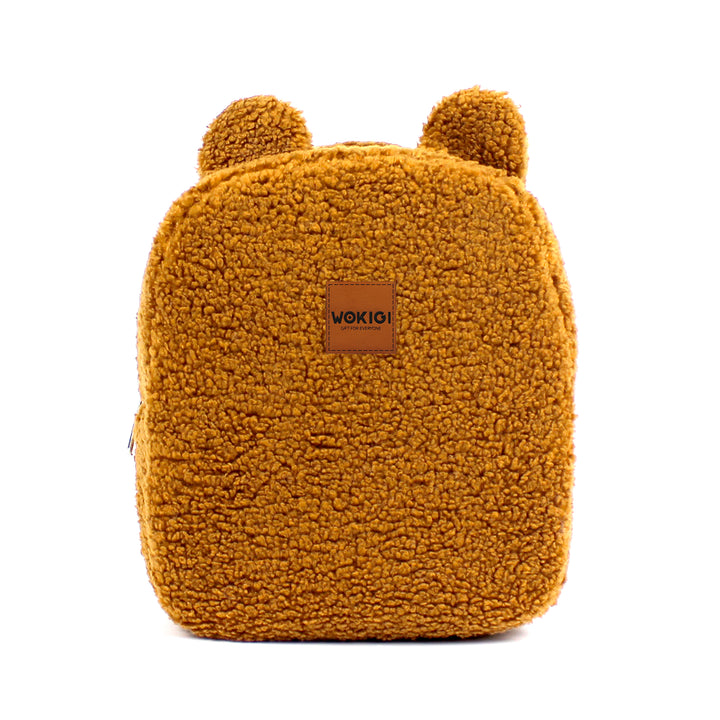 Personalized Light Brown Teddy Bear Small Backpack wokigi