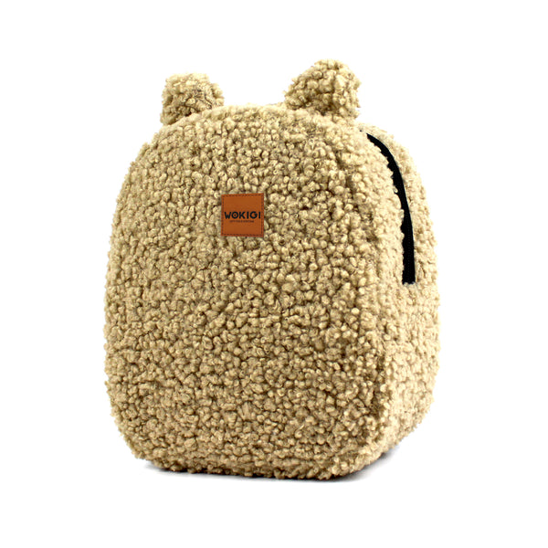 Personalized Coffee Milk Teddy Bear Small Backpack wokigi