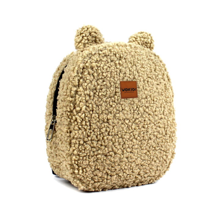 Personalized Coffee Milk Teddy Bear Small Backpack wokigi