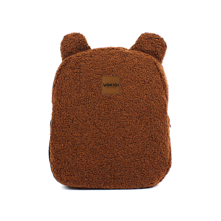 Personalized Brown Teddy Bear Kids Medium Backpack wokigi