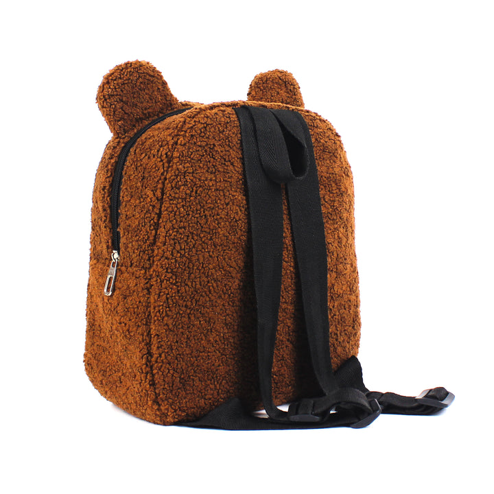 Personalized Brown Teddy Bear Kids Medium Backpack wokigi