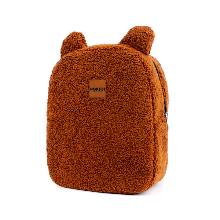 Personalized Cinnamon Teddy Bear Kids Medium Backpack wokigi