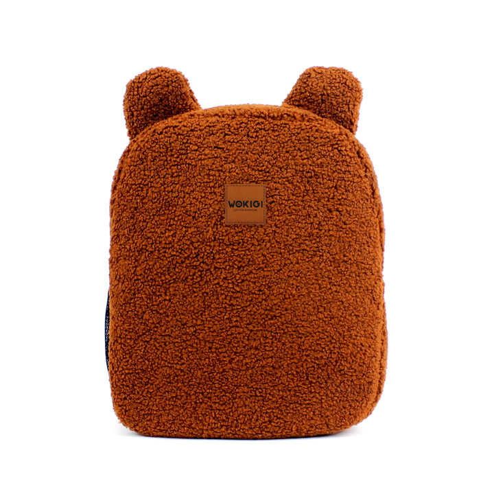 Personalized Cinnamon Teddy Bear Kids Medium Backpack wokigi