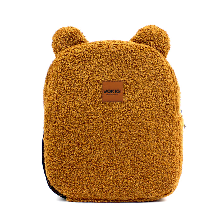 Personalized Light Brown Teddy Bear Kids Medium Backpack wokigi