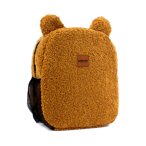 Personalized Cinnamon Teddy Bear Kids Medium Backpack wokigi